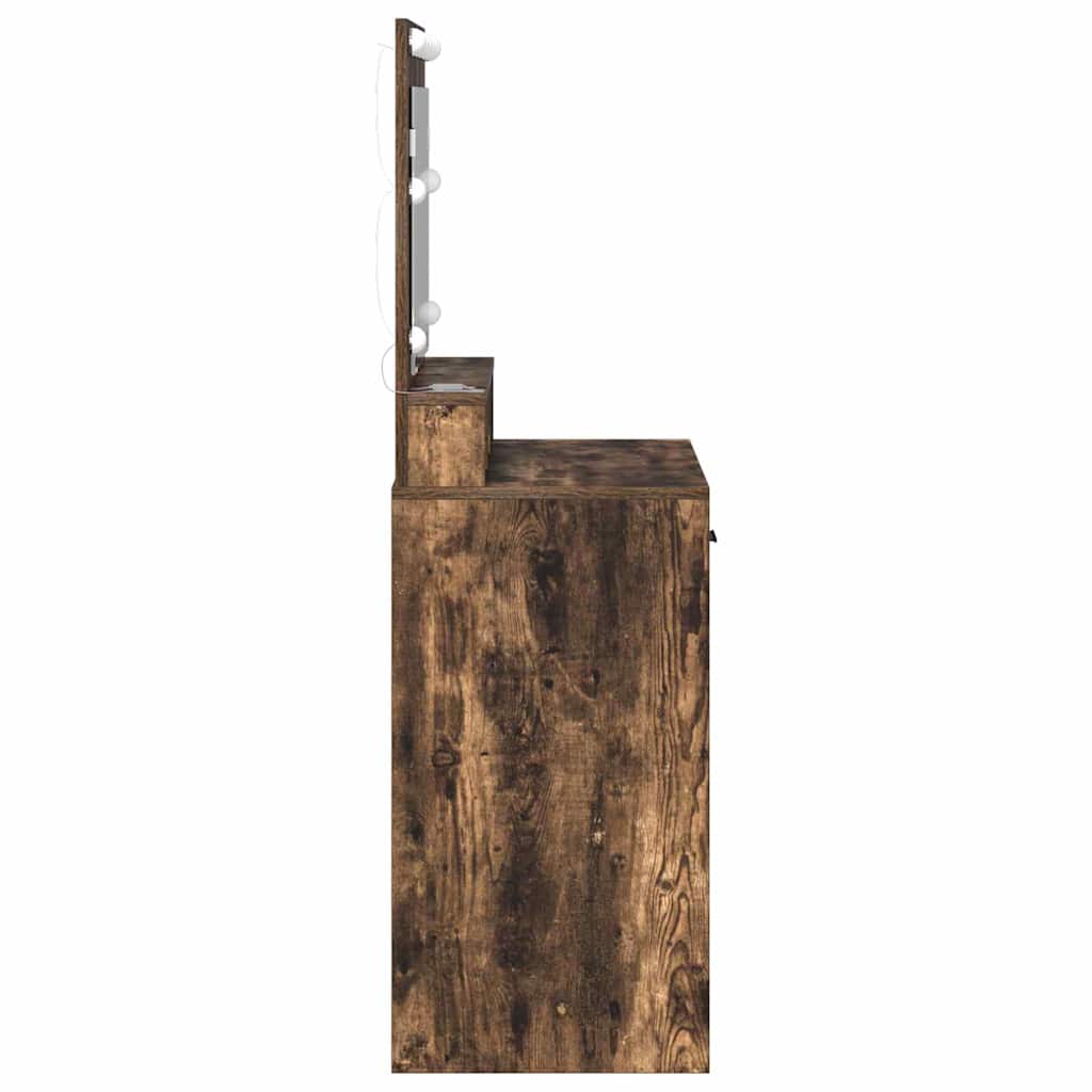 Dressing Table Smoked Oak 79 x 41 x 135 cm Engineered Wood