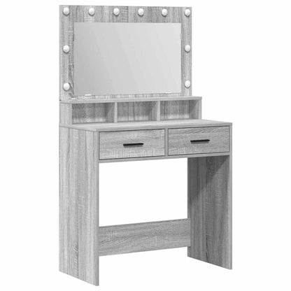 Dressing Table Grey Sonoma 79 x 41 x 135 cm Engineered Wood