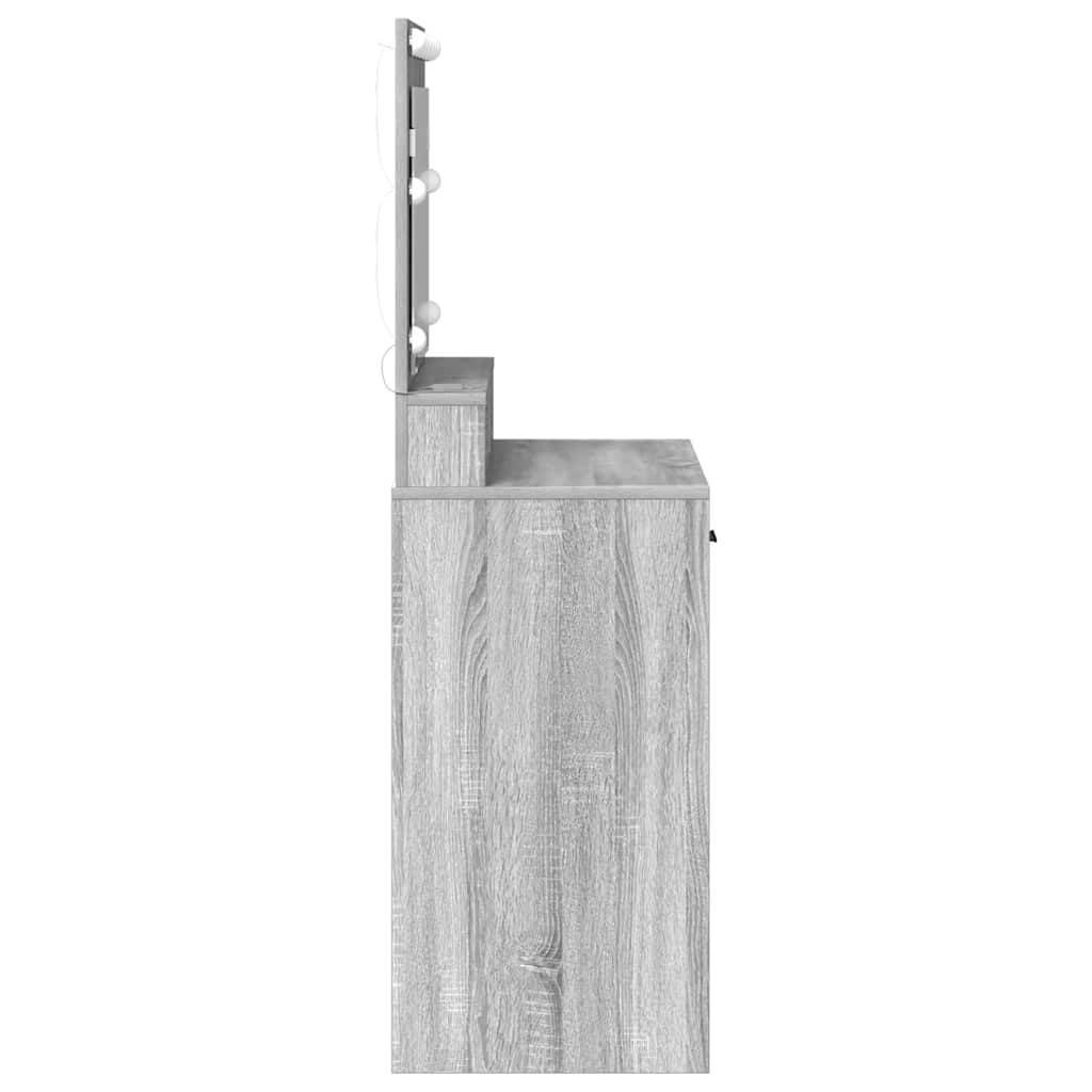 Dressing Table Grey Sonoma 79 x 41 x 135 cm Engineered Wood