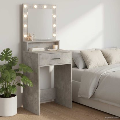 Dressing Table Concrete Grey 50 x 41 x 135 cm Engineered Wood