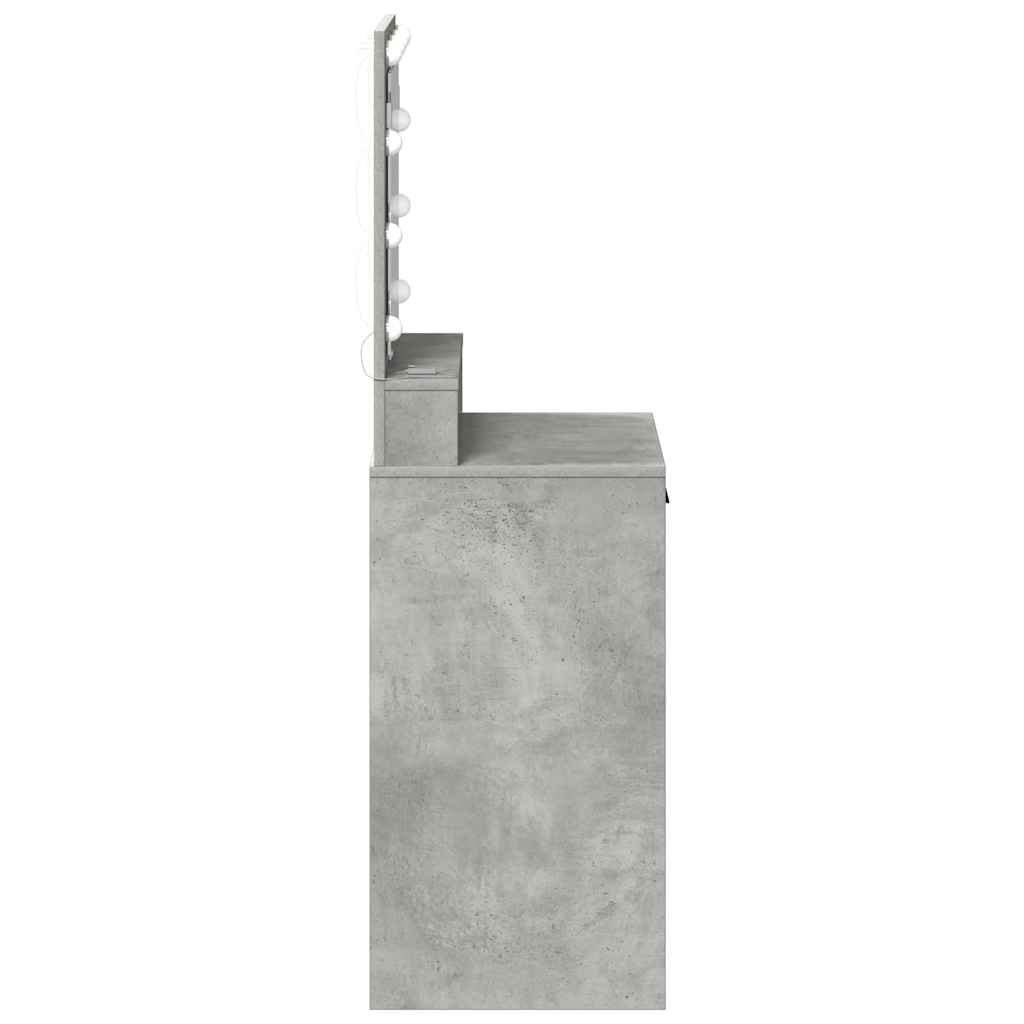 Dressing Table Concrete Grey 50 x 41 x 135 cm Engineered Wood