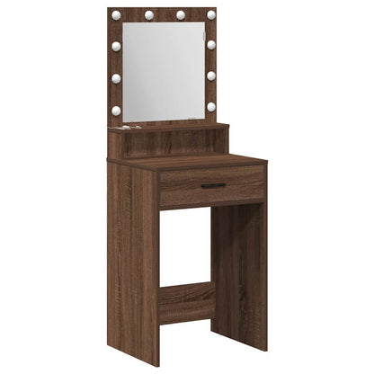 Dressing Table Brown Oak 50 x 41 x 135 cm Engineered Wood