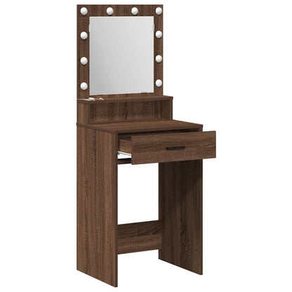 Dressing Table Brown Oak 50 x 41 x 135 cm Engineered Wood