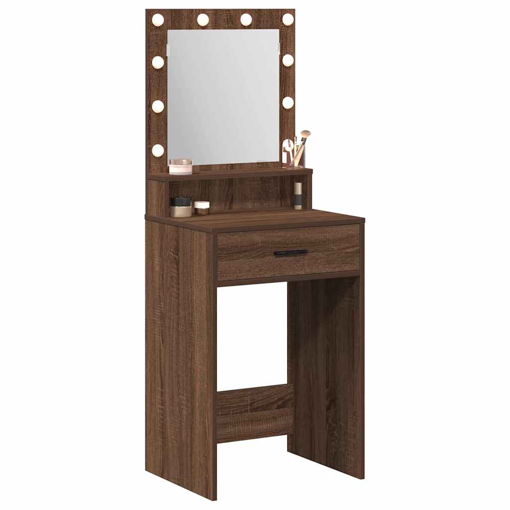 Dressing Table Brown Oak 50 x 41 x 135 cm Engineered Wood