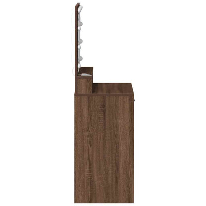 Dressing Table Brown Oak 50 x 41 x 135 cm Engineered Wood