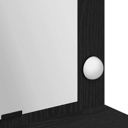 Dressing Table Black Oak 100 x 41 x 135 cm Engineered Wood