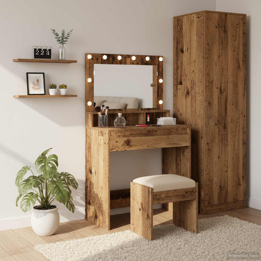 Dressing Table Old Wood 75.5 x 41 x 135 cm Engineered Wood