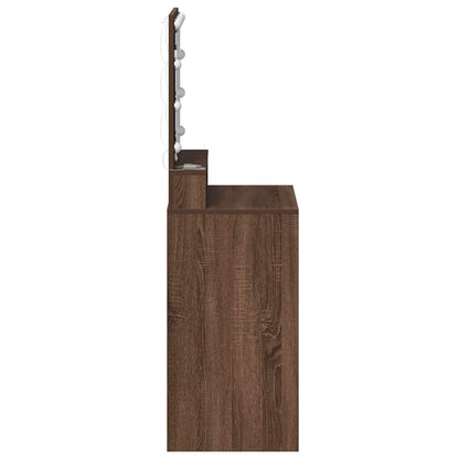 Dressing Table Brown Oak 50 x 41 x 135 cm Engineered Wood