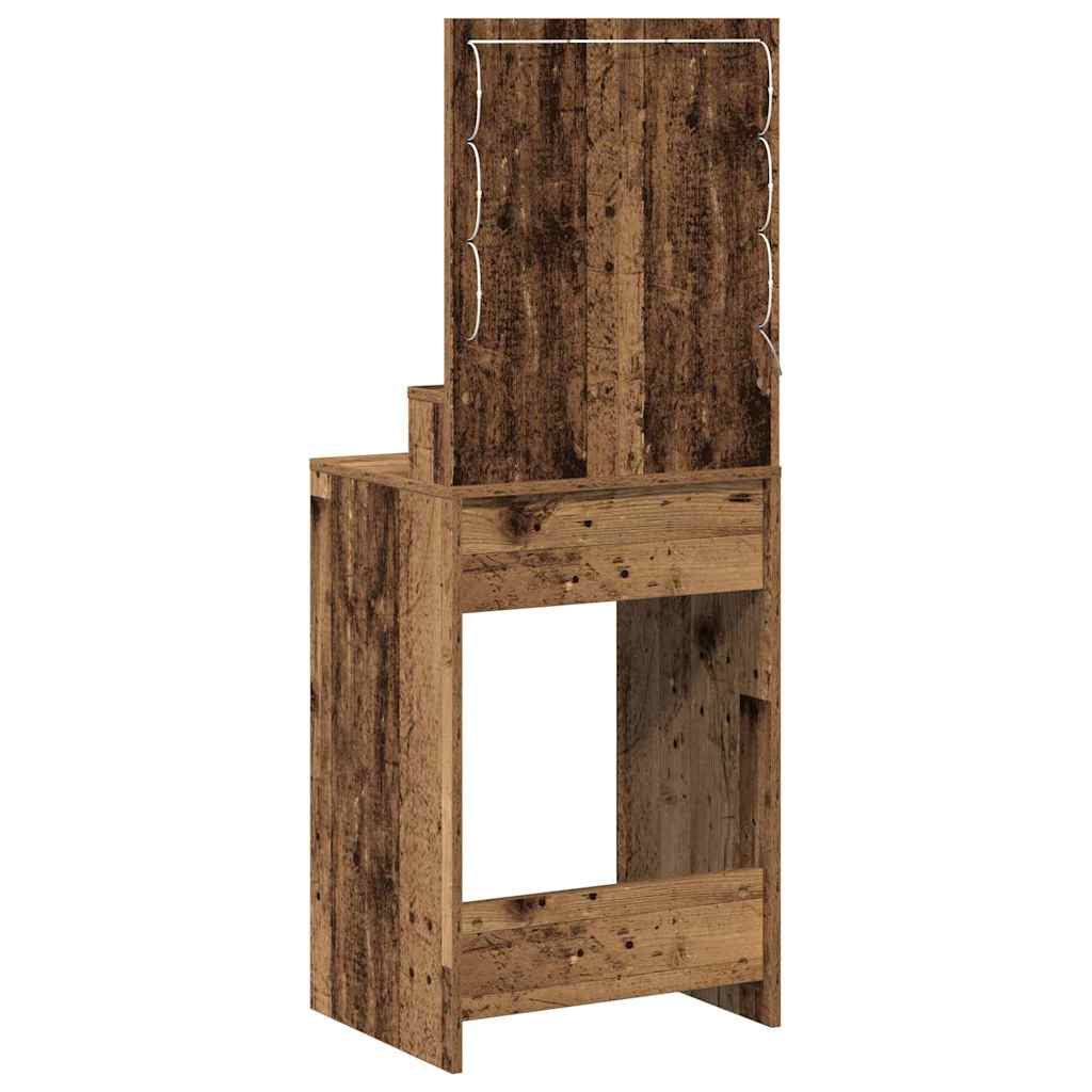 Dressing Table Old Wood 50 x 41 x 135 cm Engineered Wood