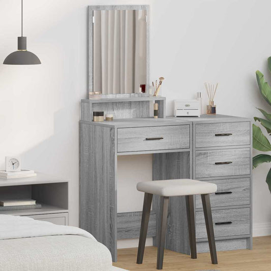 Dressing Table Grey sonoma 50 x 41 x 140 cm Engineered wood