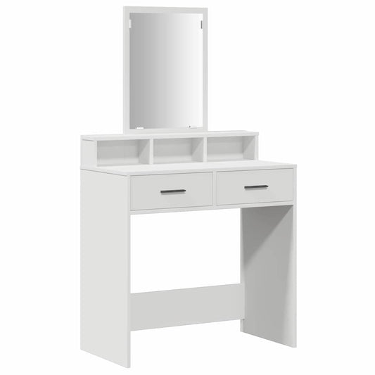Dressing Table White 79 x 41 x 140 cm Engineered Wood