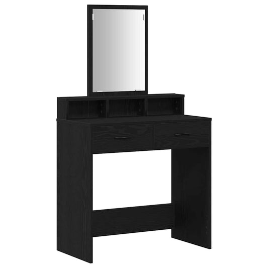 Dressing Table Black oak 79 x 41 x 140 cm Engineered wood
