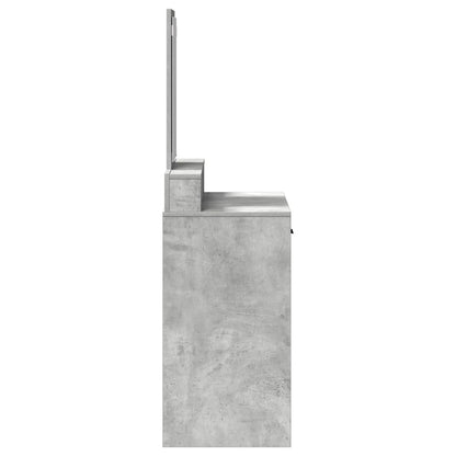 Dressing Table Concrete grey 79 x 41 x 140 cm Engineered wood