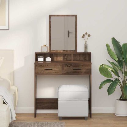 Dressing Table Brown Oak 79 x 41 x 140 cm Engineered wood