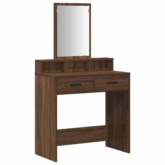 Dressing Table Brown Oak 79 x 41 x 140 cm Engineered wood