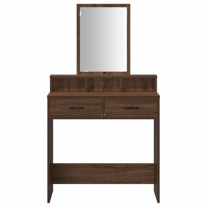 Dressing Table Brown Oak 79 x 41 x 140 cm Engineered wood