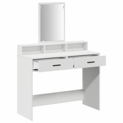 Dressing Table White 100 x 41 x 140 cm Engineered Wood