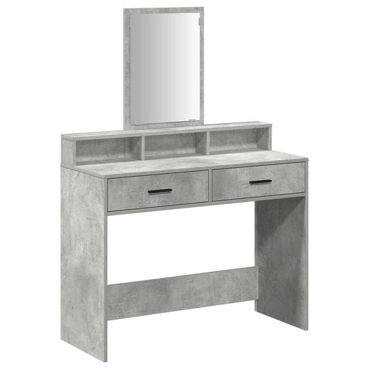 Dressing Table Concrete grey 100 x 41 x 140 cm Engineered wood