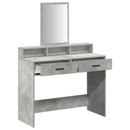 Dressing Table Concrete grey 100 x 41 x 140 cm Engineered wood