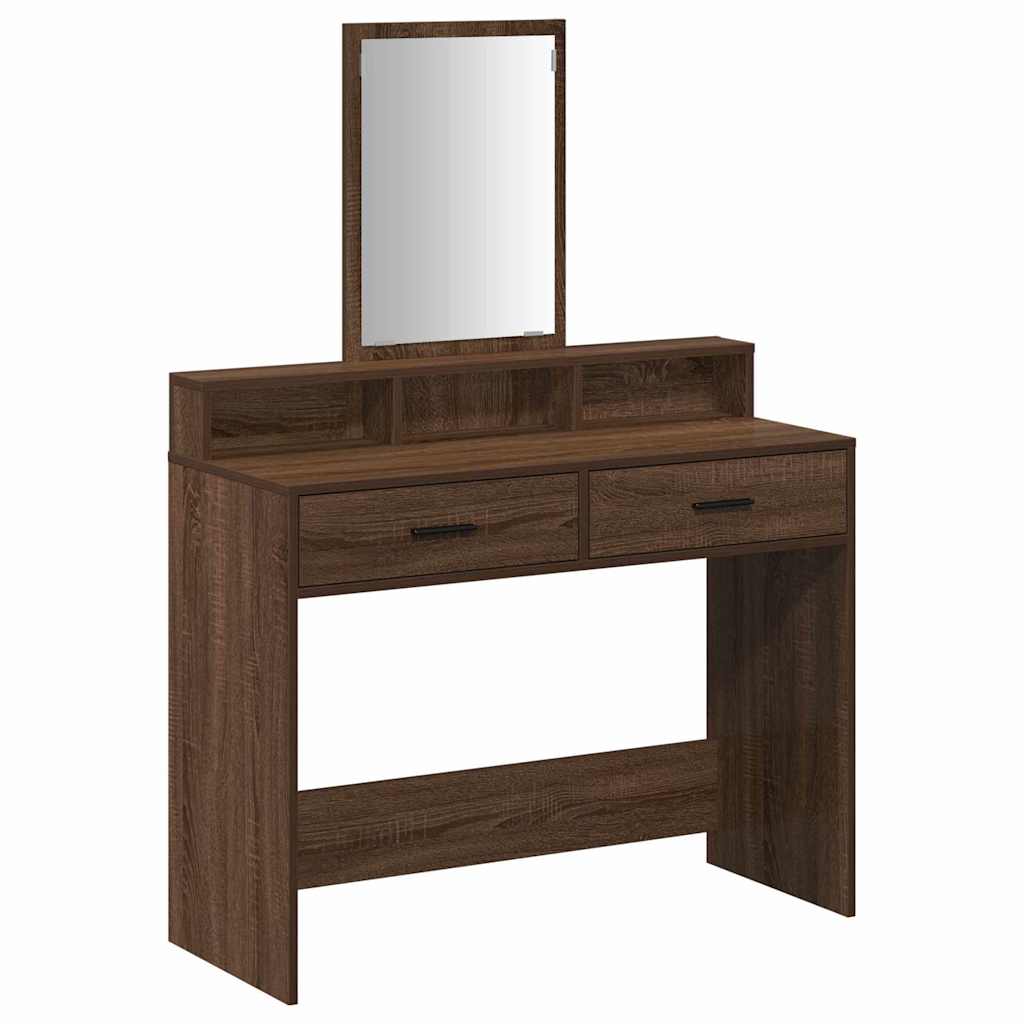 Dressing Table Brown oak 100 x 41 x 140 cm Engineered wood