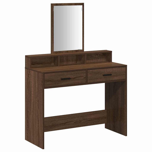 Dressing Table Brown oak 100 x 41 x 140 cm Engineered wood