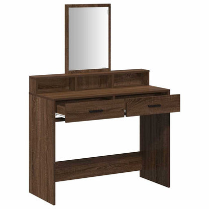 Dressing Table Brown oak 100 x 41 x 140 cm Engineered wood