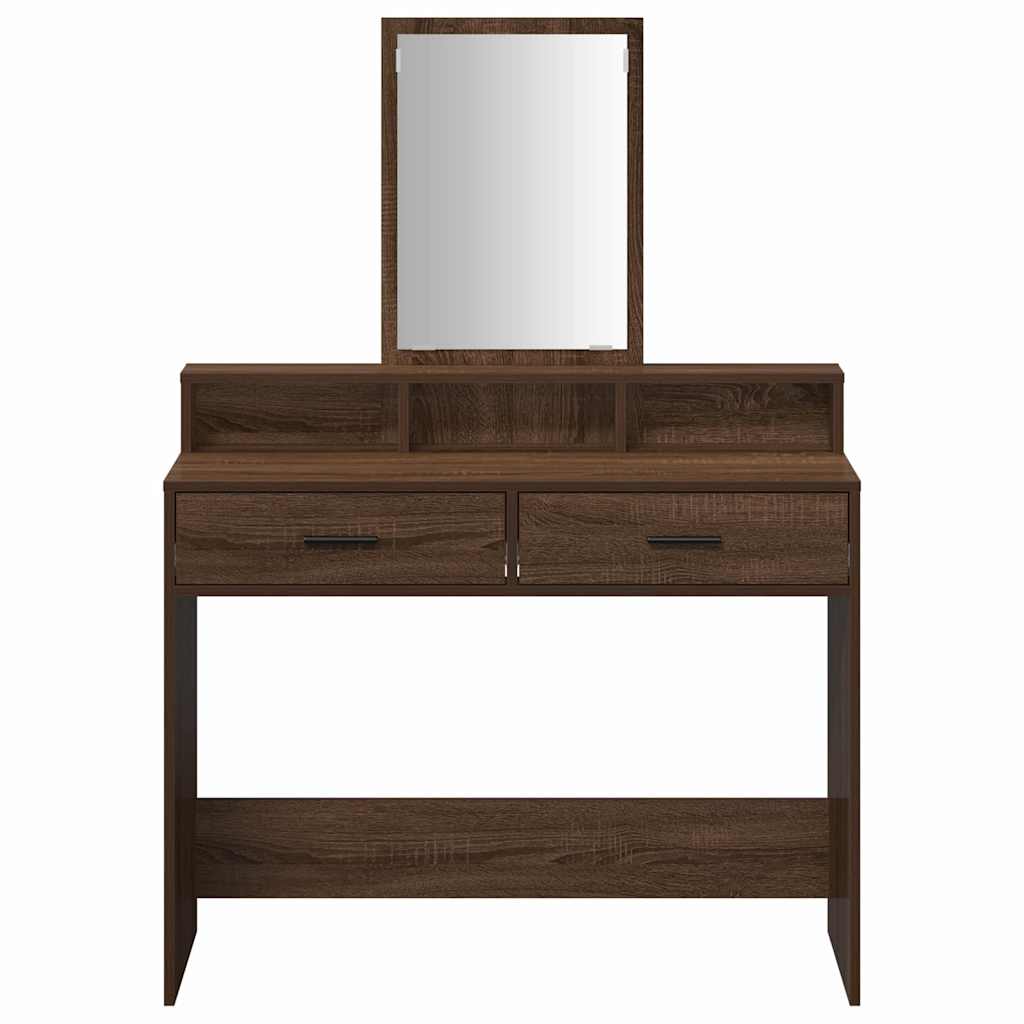 Dressing Table Brown oak 100 x 41 x 140 cm Engineered wood