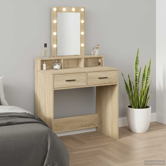 Dressing Table Brown 79 x 41 x 140 cm Engineered Wood