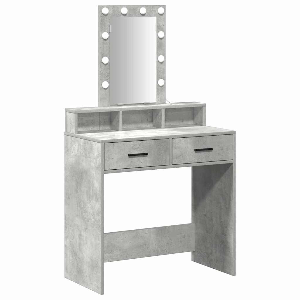 Dressing Table Grey 79 x 41 x 140 cm Engineered Wood