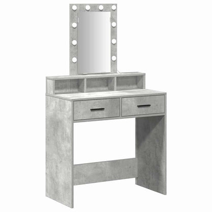 Dressing Table Grey 79 x 41 x 140 cm Engineered Wood
