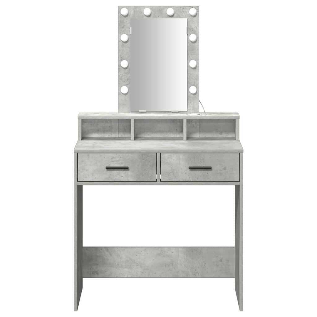 Dressing Table Grey 79 x 41 x 140 cm Engineered Wood
