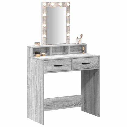 Dressing Table Grey 79 x 41 x 140 cm Engineered Wood
