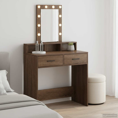Dressing Table Brown 79 x 41 x 140 cm Engineered wood