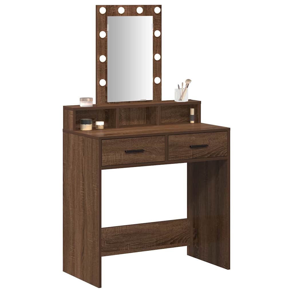 Dressing Table Brown 79 x 41 x 140 cm Engineered wood