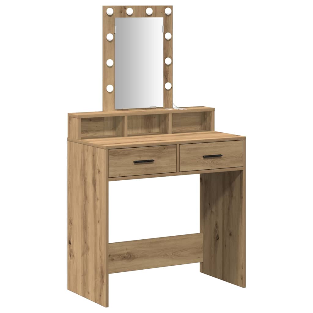 Dressing Table Brown 79 x 41 x 140 cm Engineered Wood