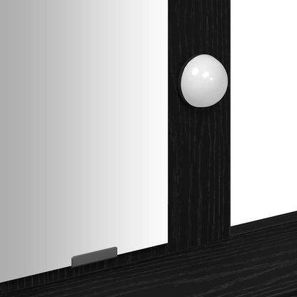 Dressing Table Black 100 x 41 x 140 cm Engineered Wood