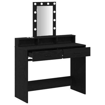 Dressing Table Black 100 x 41 x 140 cm Engineered Wood