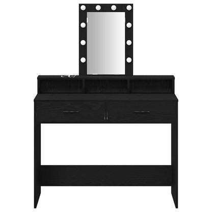 Dressing Table Black 100 x 41 x 140 cm Engineered Wood