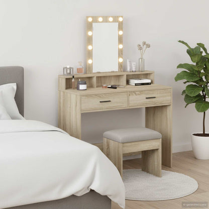 Dressing Table Brown 100 x 41 x 140 cm Engineered Wood