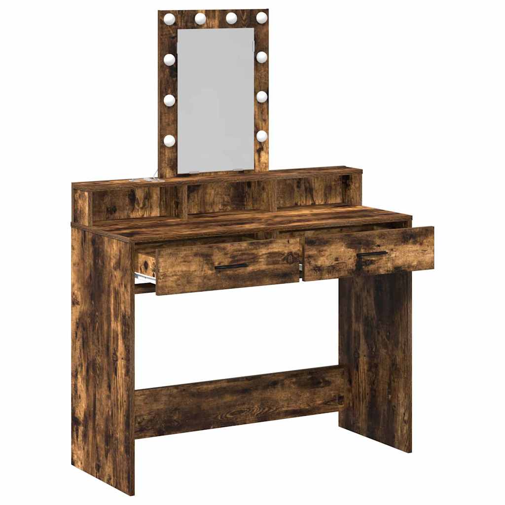 Dressing Table Brown 100 x 41 x 140 cm Engineered Wood