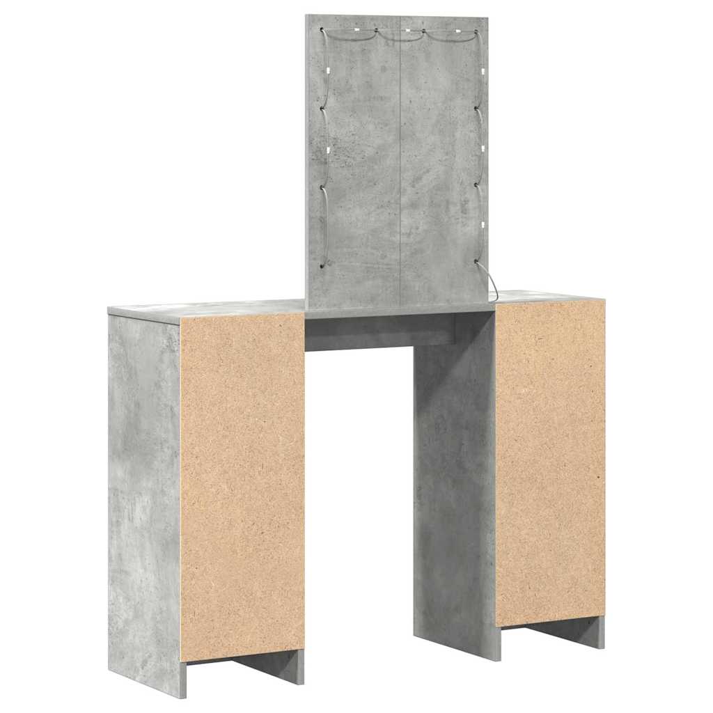 Dressing Table Light Grey 102 x 33 x 135 cm Engineered Wood