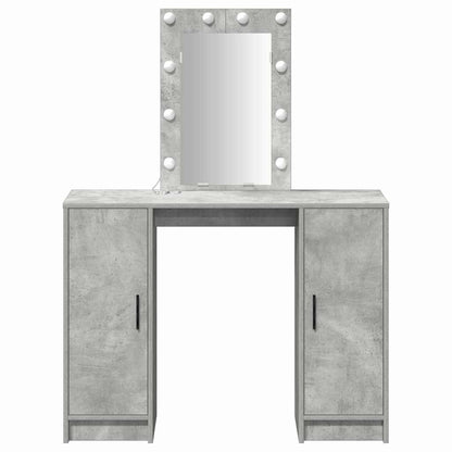 Dressing Table Light Grey 102 x 33 x 135 cm Engineered Wood