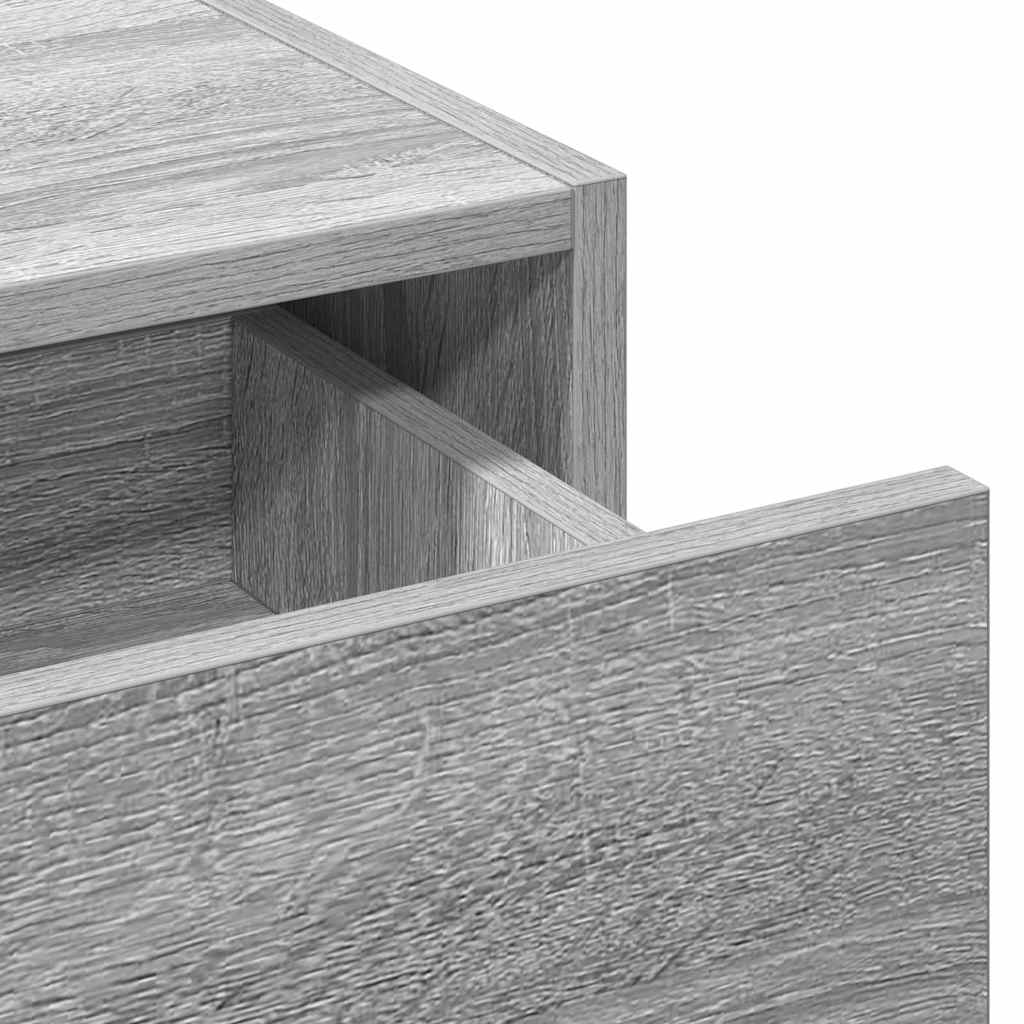 Dressing Table with Drawer Grey 60 x 40 x 70 cm Engineered Wood