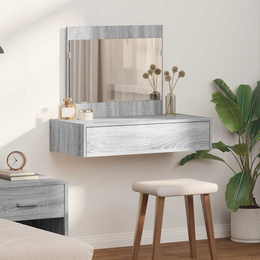 Dressing Table Grey 83 x 40 x 70 cm Engineered Wood