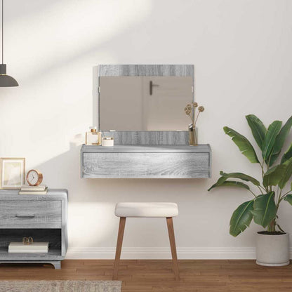 Dressing Table with Drawer Grey 83 x 40 x 70 cm Engineered Wood
