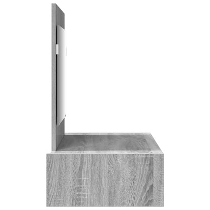 Dressing Table with Drawer Grey 83 x 40 x 70 cm Engineered Wood