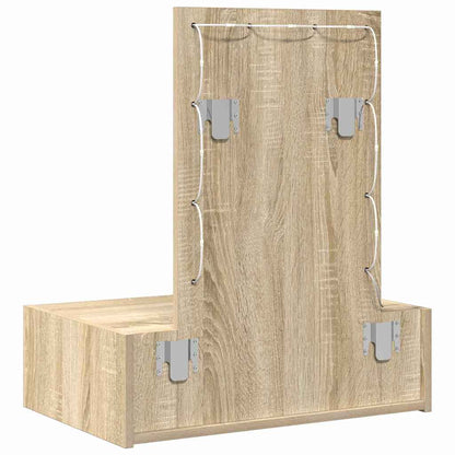 Dressing Table Brown 60 x 40 x 70 cm Engineered Wood
