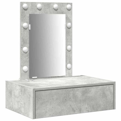 Dressing Table with Drawer Grey 60 x 40 x 70 cm Engineered Wood