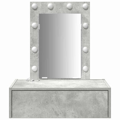 Dressing Table with Drawer Grey 60 x 40 x 70 cm Engineered Wood