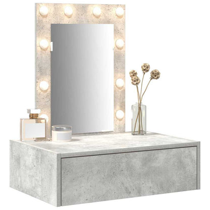Dressing Table with Drawer Grey 60 x 40 x 70 cm Engineered Wood